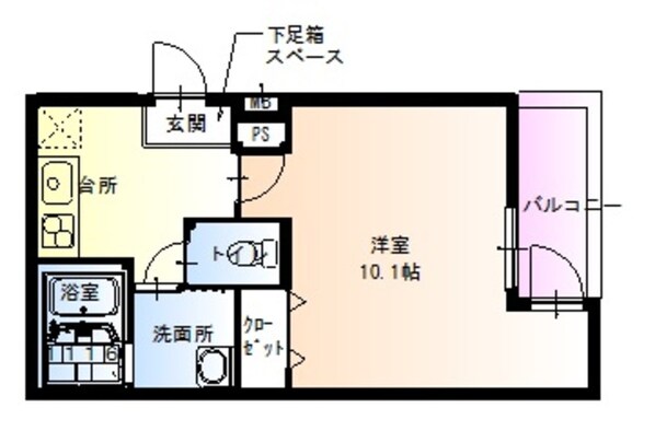 豊津駅 徒歩8分 2階の物件間取画像